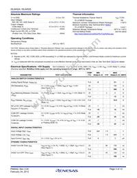 ISL84525IU-T Datasheet Page 3