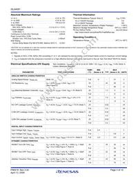 ISL84581IAZ Datasheet Page 3