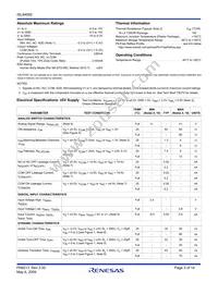 ISL84582IVZ-T Datasheet Page 3