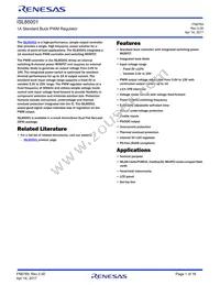 ISL85001IRZ-T Datasheet Cover