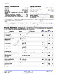 ISL85012FRZ-T7A Datasheet Page 5