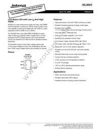 ISL9003IEJZ-T Datasheet Cover