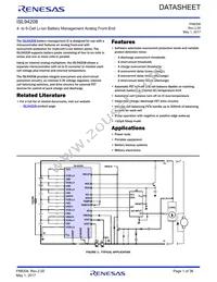 ISL94208IRZ-T Datasheet Cover