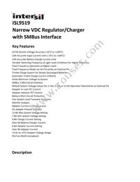 ISL9519IRTZ Datasheet Cover