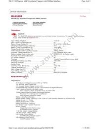 ISL9519RHRTZ Datasheet Cover