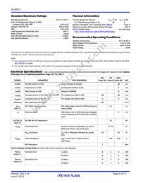 ISL96017UIRT8Z-T Datasheet Page 3