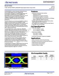 ISLA214S50IR1Z Datasheet Cover