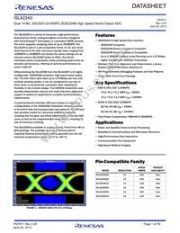 ISLA224S25IR1Z Datasheet Cover