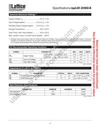 ISPLSI 2096A-80LT128I Datasheet Page 3