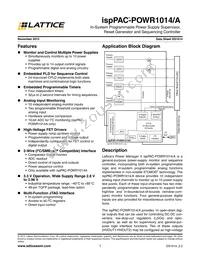 ISPPAC-POWR1014A-02T48I Datasheet Cover