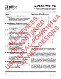 ISPPAC-POWR1208-01T44I Datasheet Page 2