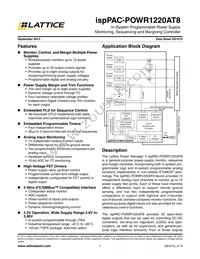 ISPPAC-POWR1220AT8-02T100I Datasheet Cover