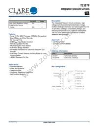 ITC107PTR Datasheet Cover