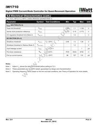IW1710-01 Datasheet Page 4
