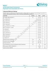 IW3617-01 Datasheet Page 4