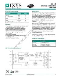 IX2113G Datasheet Cover