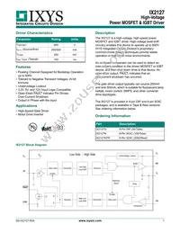 IX2127NTR Datasheet Cover