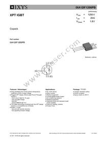 IXA12IF1200PB Datasheet Cover