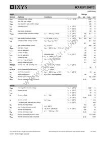 IXA12IF1200TC-TUB Datasheet Page 2