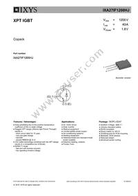 IXA27IF1200HJ Datasheet Cover