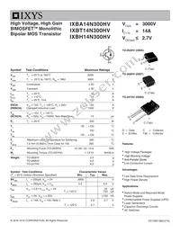 IXBA14N300HV Datasheet Cover