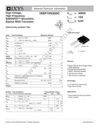 IXBF10N300C Datasheet Cover