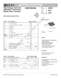 IXBF32N300 Datasheet Cover