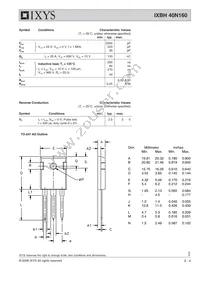 IXBH40N160 Datasheet Page 2