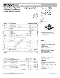 IXBN42N170A Datasheet Cover