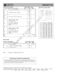 IXBN42N170A Datasheet Page 2