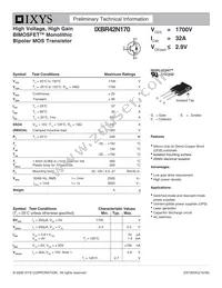 IXBR42N170 Datasheet Cover