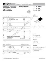 IXBX50N360HV Datasheet Cover