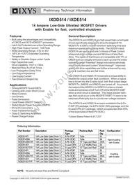 IXDE514SIAT/R Datasheet Cover
