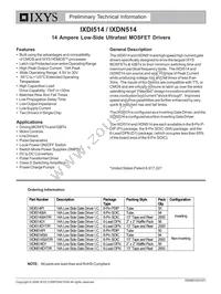 IXDN514SIAT/R Datasheet Cover
