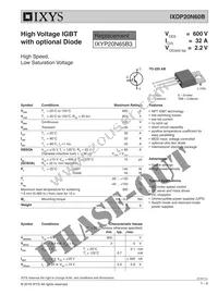 IXDP20N60B Datasheet Cover