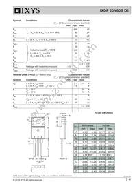 IXDP20N60BD1 Datasheet Page 2