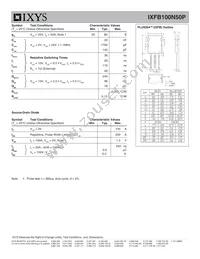 IXFB100N50P Datasheet Page 2