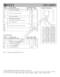 IXFB110N60P3 Datasheet Page 2