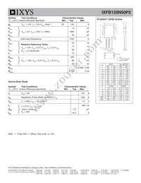 IXFB120N50P2 Datasheet Page 2