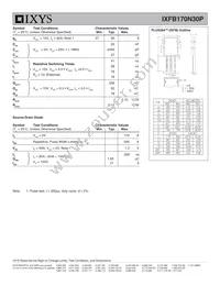 IXFB170N30P Datasheet Page 2