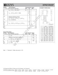 IXFB210N20P Datasheet Page 2