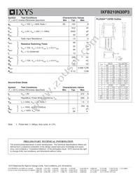 IXFB210N30P3 Datasheet Page 2