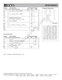 IXFB70N60Q2 Datasheet Page 2