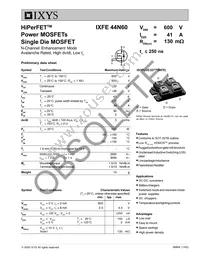 IXFE44N60 Datasheet Cover