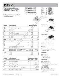 IXFH102N15T Datasheet Cover