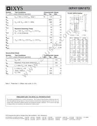 IXFH110N15T2 Datasheet Page 2