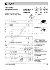 IXFH35N30Q Datasheet Cover