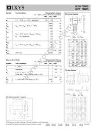 IXFH70N15 Datasheet Page 2