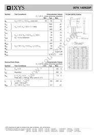 IXFK140N20P Datasheet Page 2