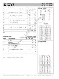 IXFK21N100Q Datasheet Page 2